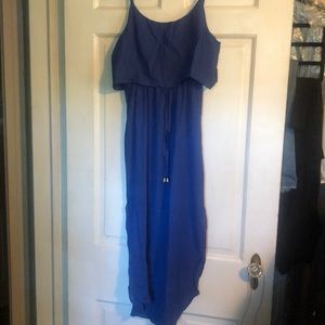 Women's Adjustable Strappy Split Maxi dress